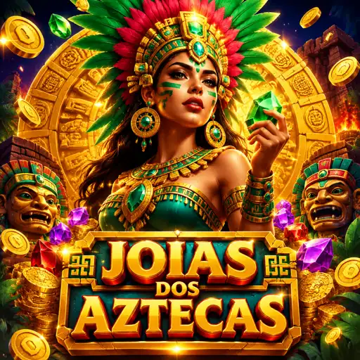 Aztec Gems com joias astecas e símbolos dourados