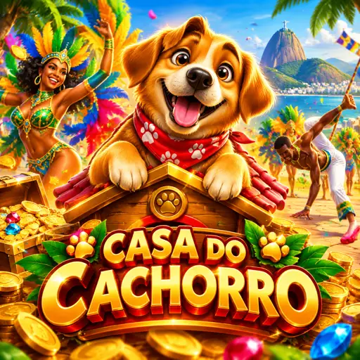 Dog House Megaways com cachorros fofos e casinhas coloridas