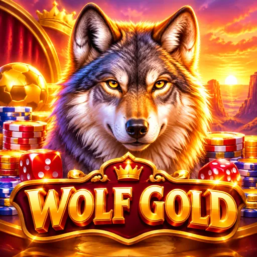 Wolf Gold com lobos uivando e paisagem do oeste americano